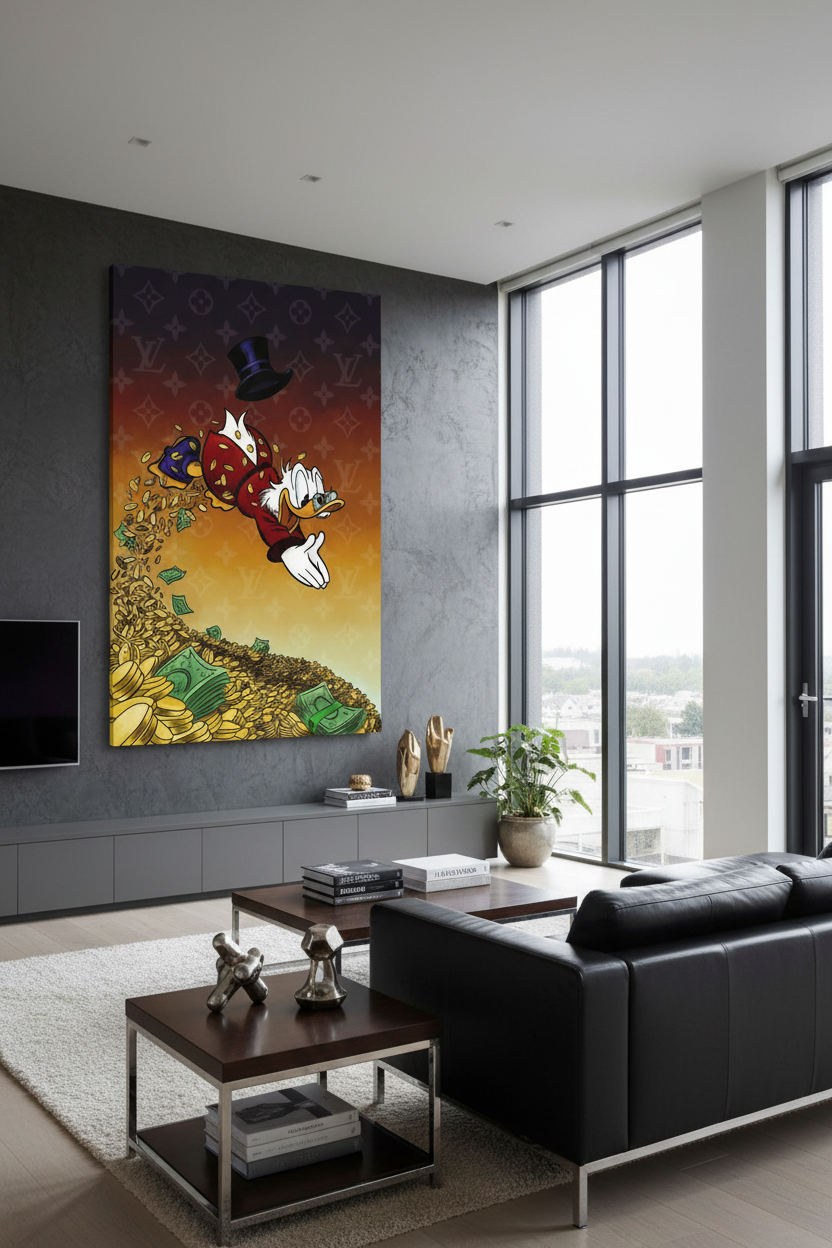 Scrooge McDuck LV Canvas σε Δωμάτιο