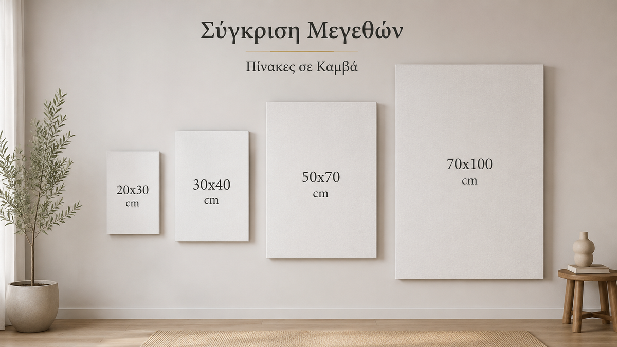 Διαθέσιμες επιλογές κορνίζας: μαύρο, λευκό, χρυσό, ασημί, ξύλο.