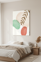 Soft Botanica canvas in minimal room