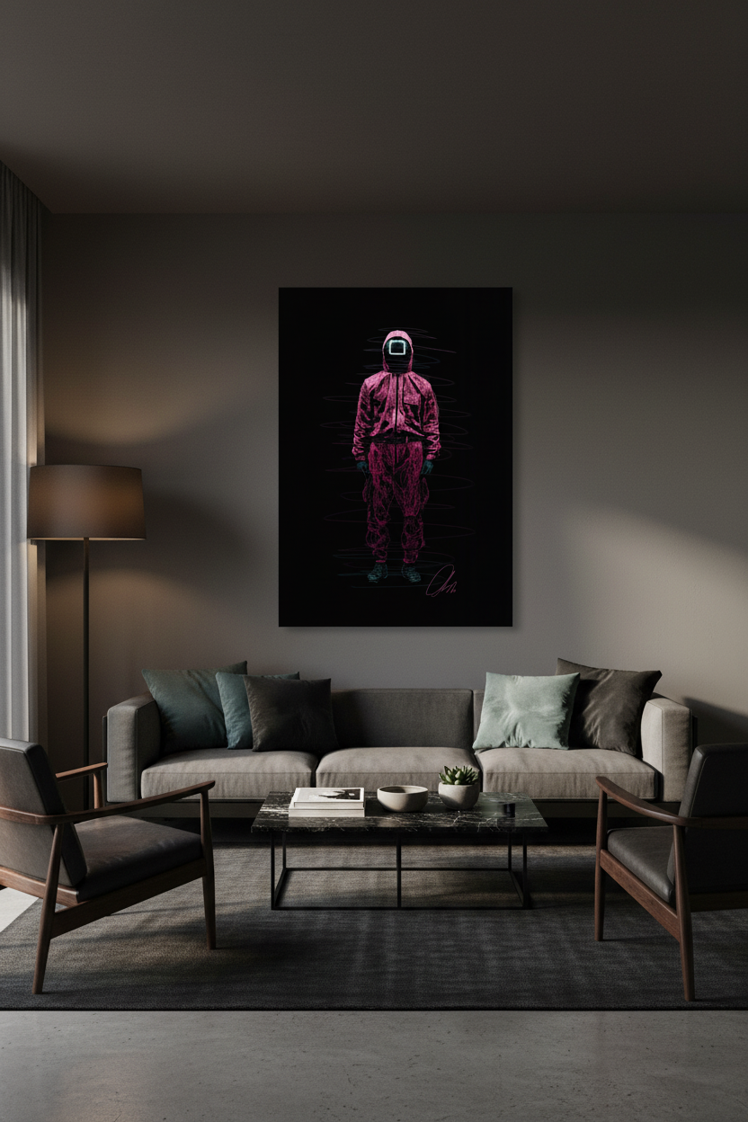 Squid Game canvas no LED