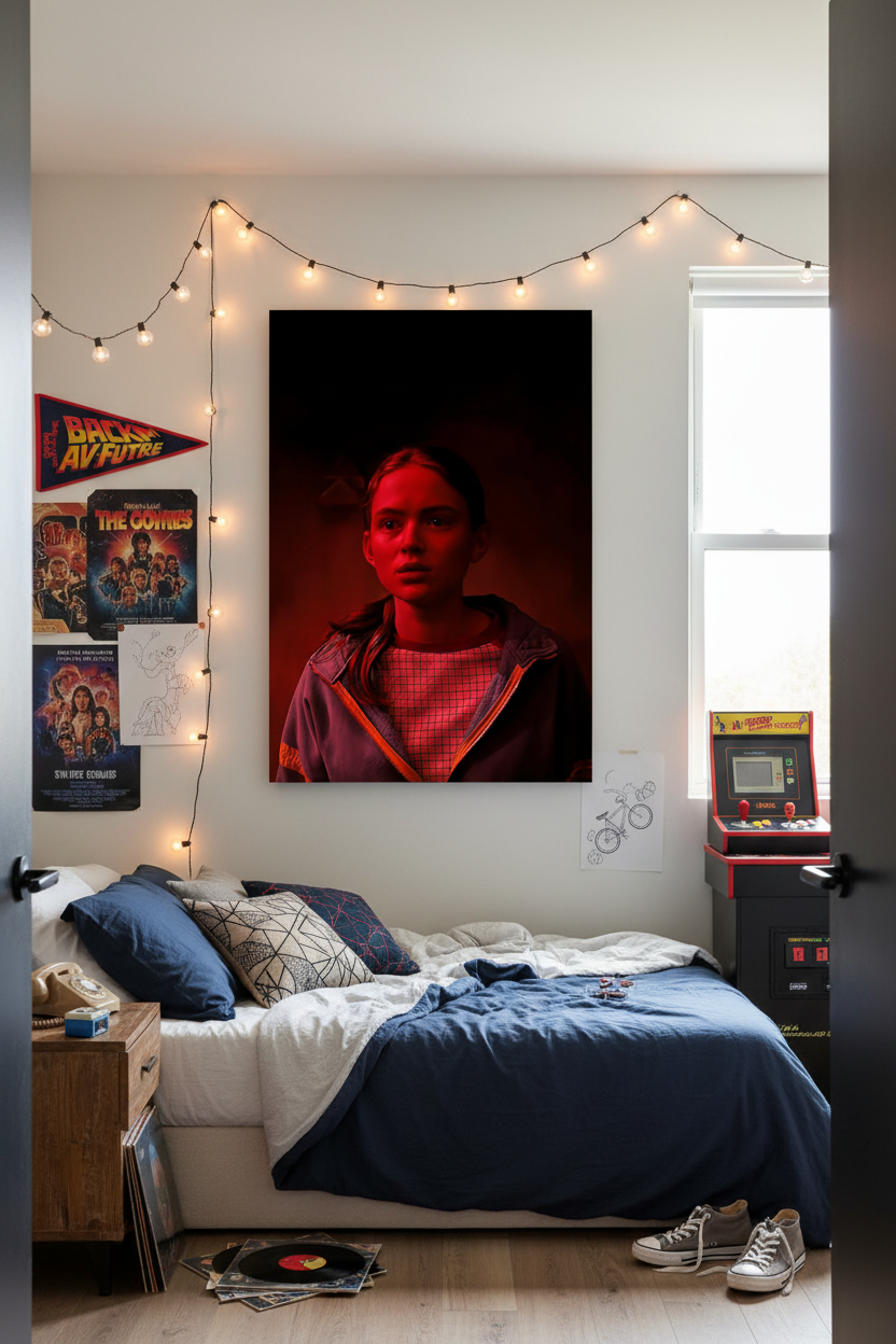 Stranger Things Max Canvas σε Δωμάτιο