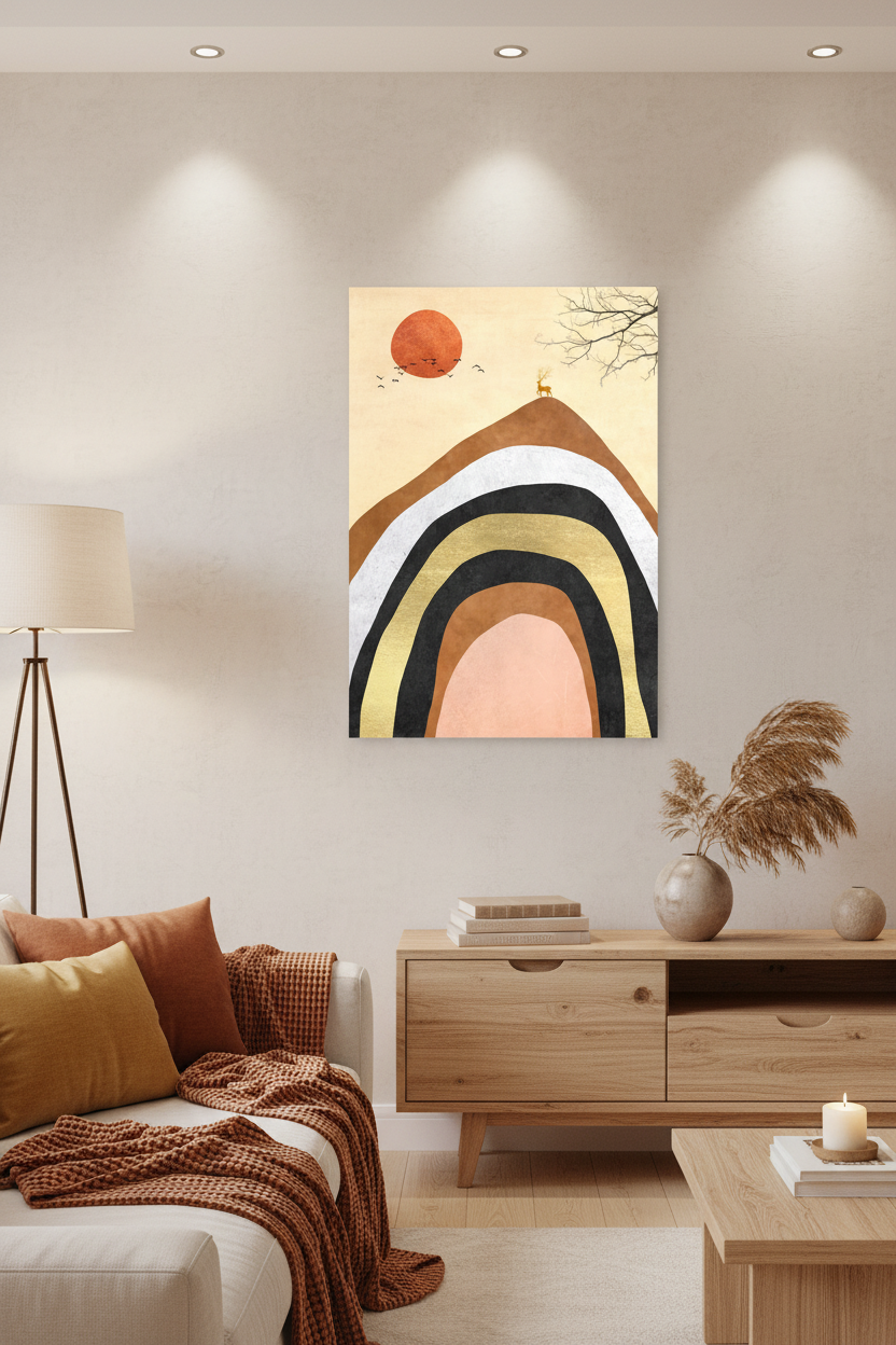 The Summit canvas in warm room
