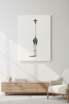 The Tall One canvas on white wall
