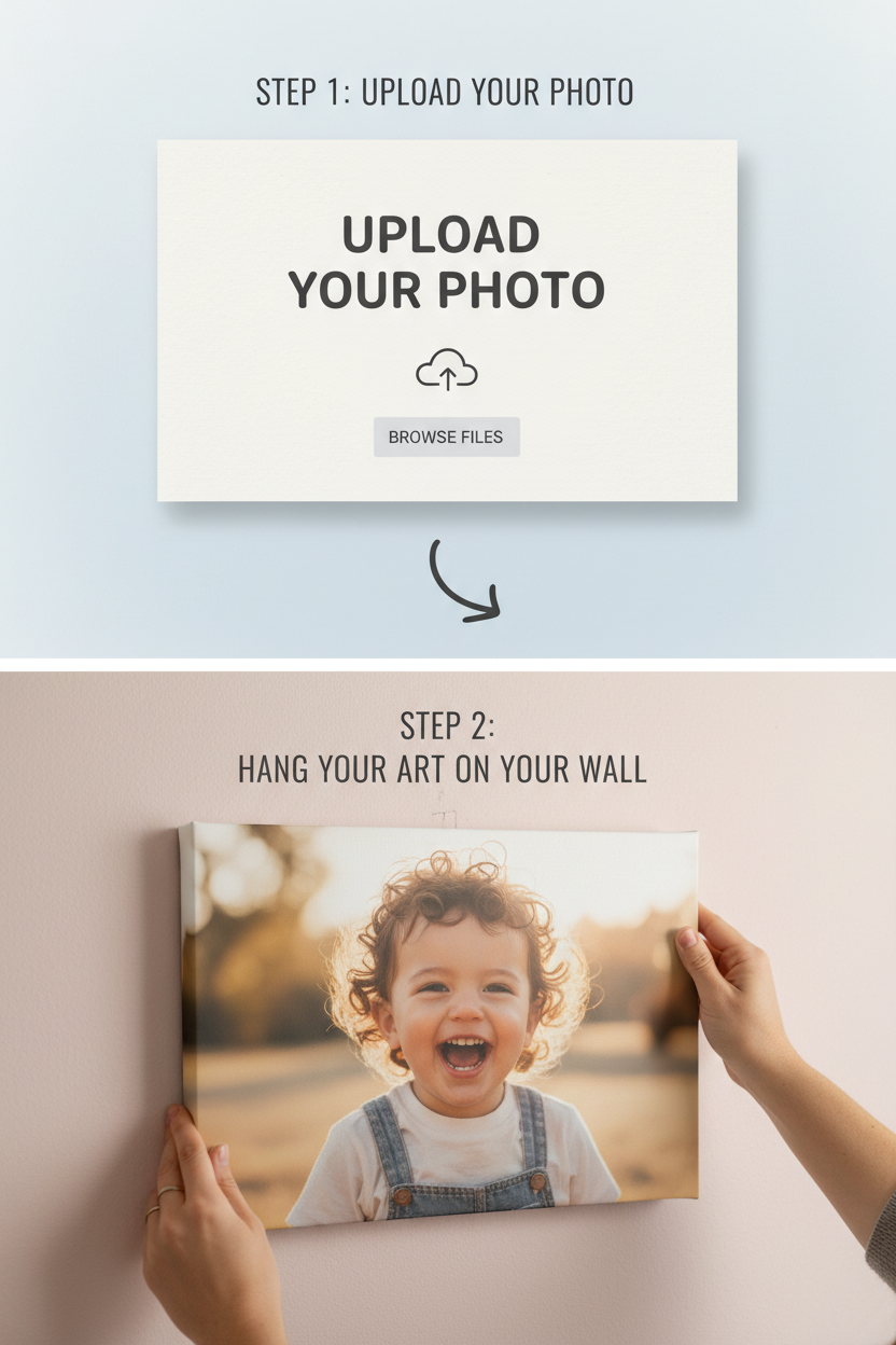 Upload to Hang Baby Canvas