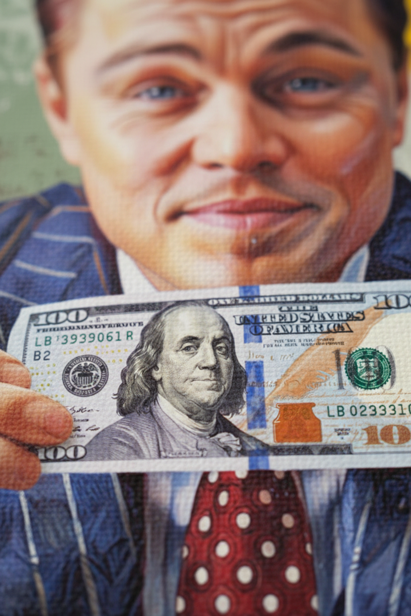Wolf of Wall Street - closeup texture