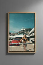Yacht Ferrari Canvas - Ξύλινη Κορνίζα